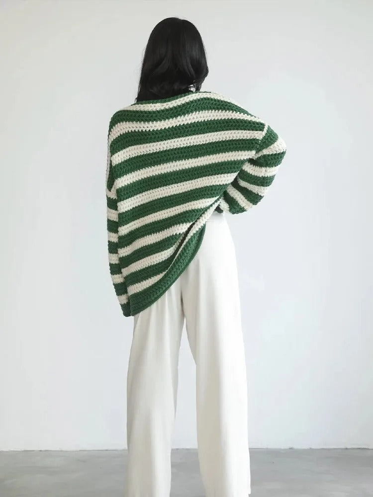 Isabella™ | Oversized Groene Trui